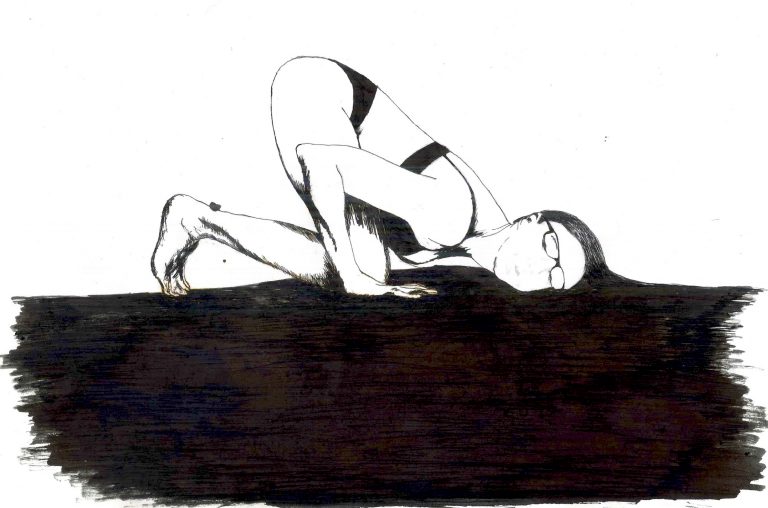 Listen to the girl as she takes on half the world - Drawing by Alexia Cocolas
